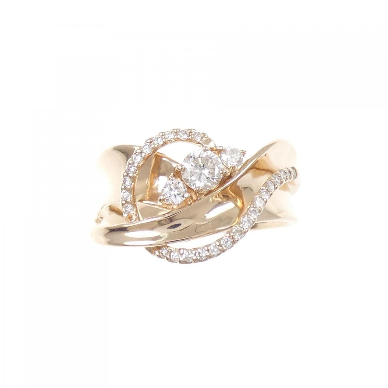 K18PG ダイヤモンド リング 0.20CT
