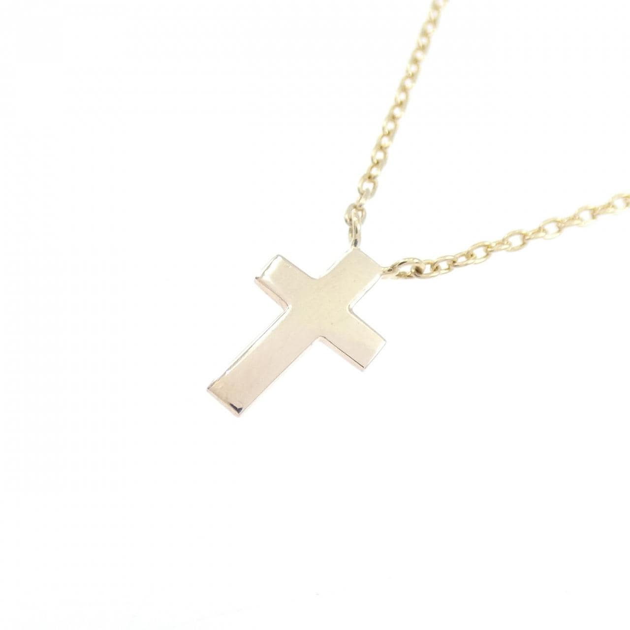 K10YG クロス ネックレス