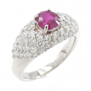 PT900 ルビー リング 0.915CT