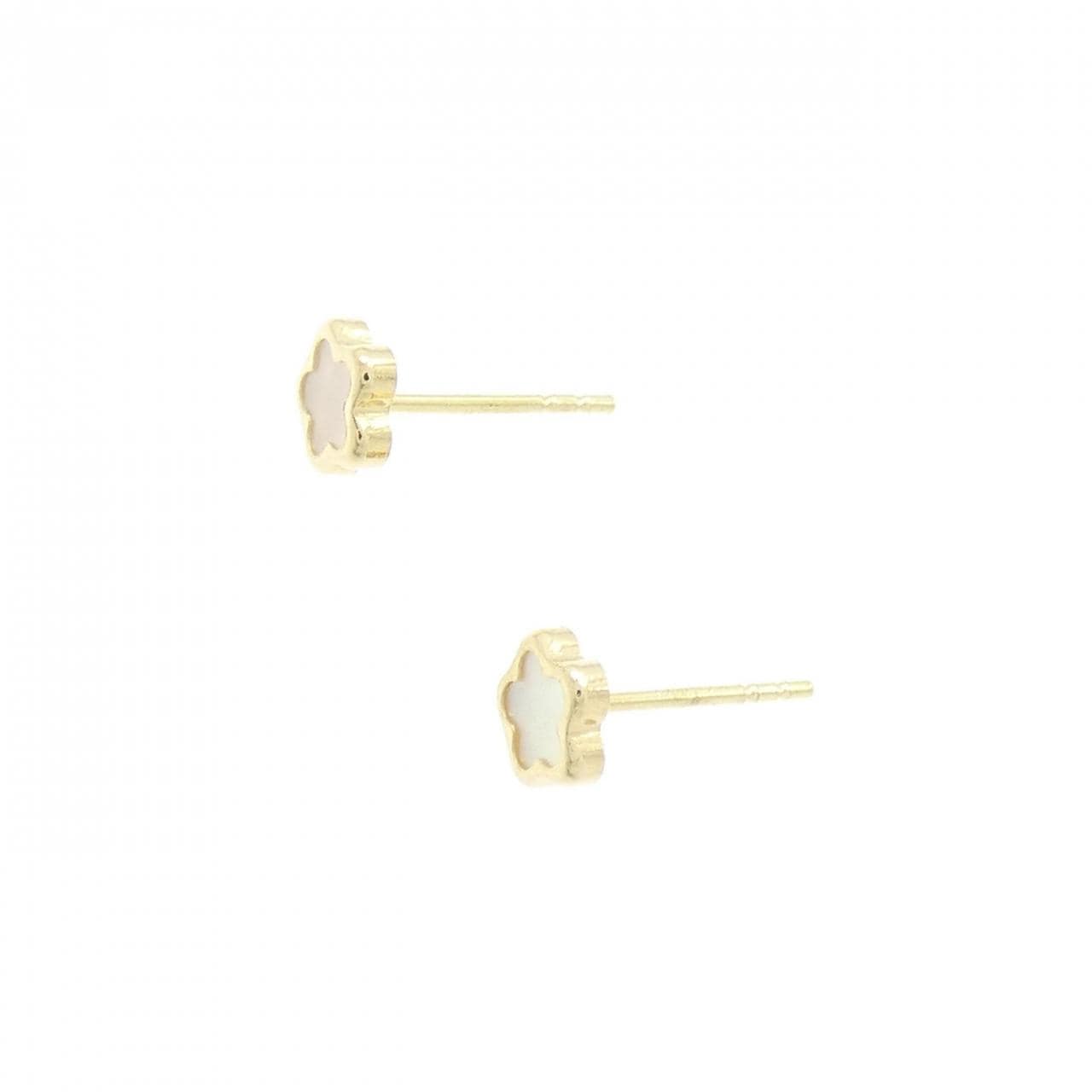 【新品】750YG/K18YG マザーオブパール ピアス