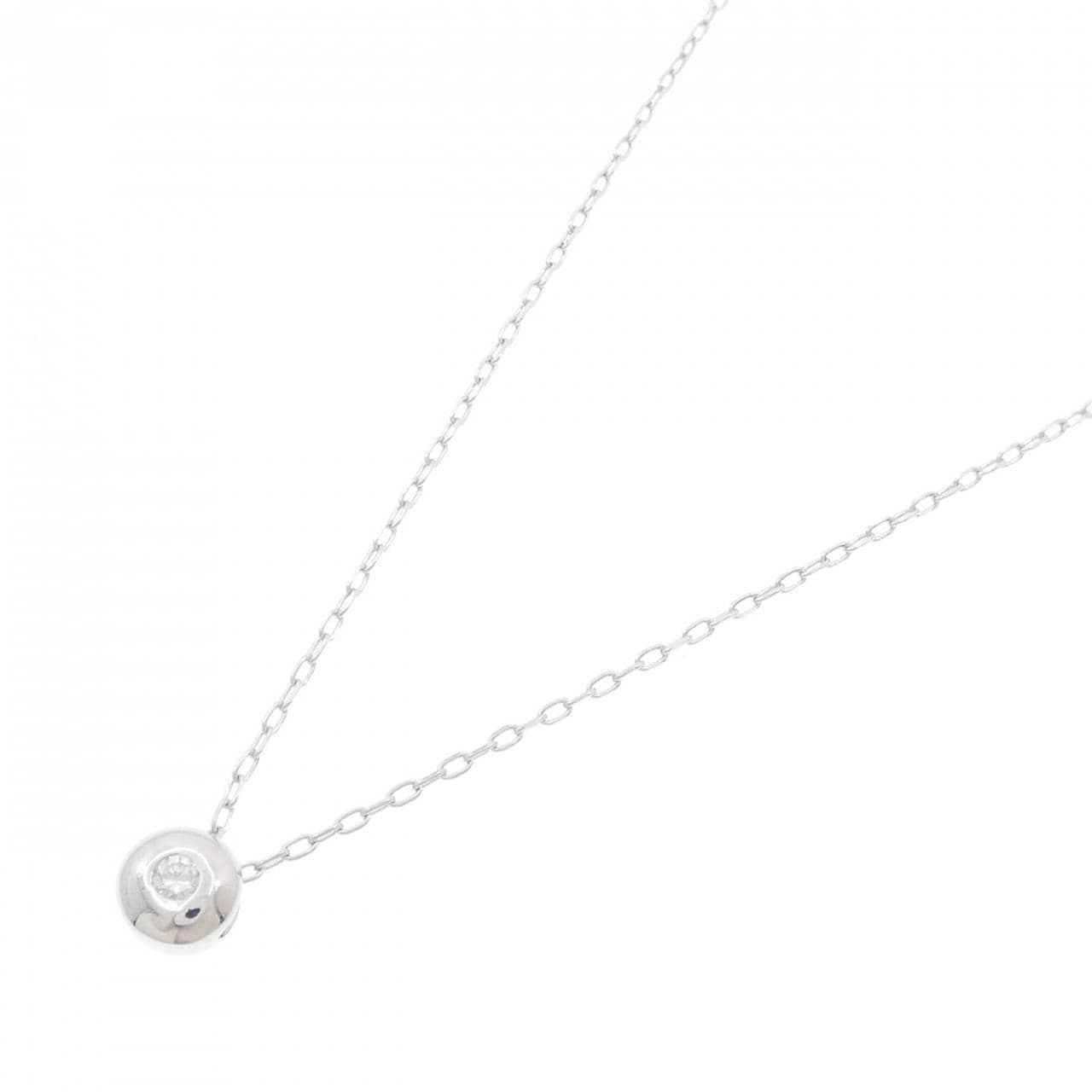 K18WG ダイヤモンド ネックレス 0.05CT