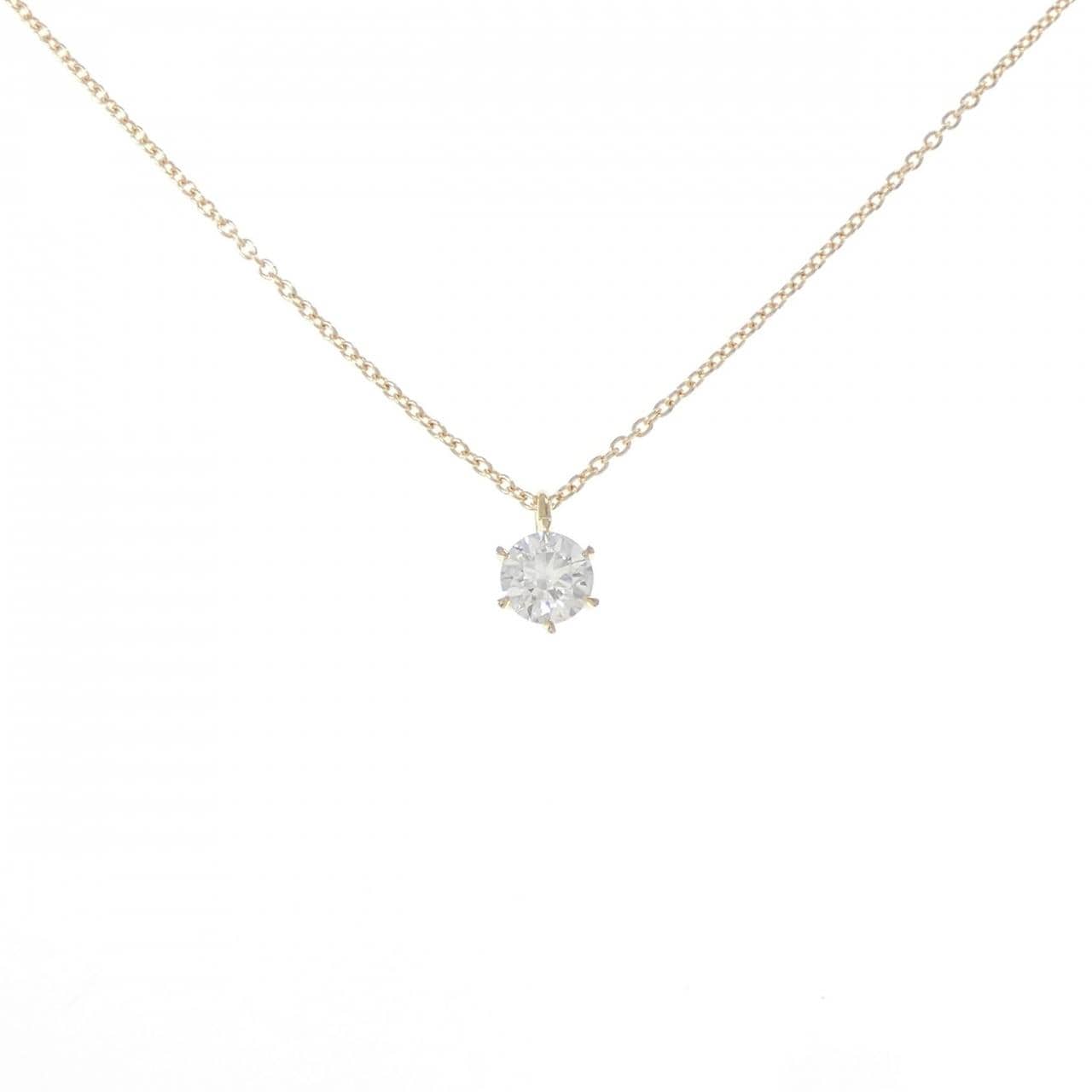 【リメイク】K18YG ダイヤモンド ネックレス 0.307CT H SI1 EXT H＆C