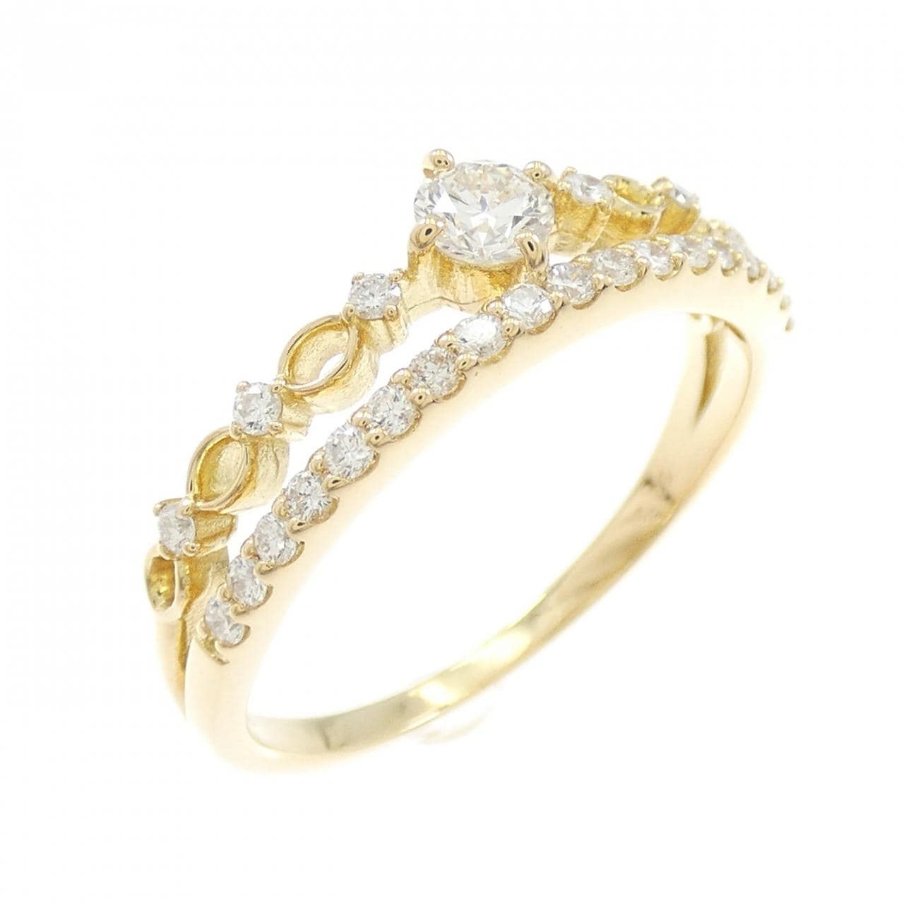 【リメイク】K18YG ダイヤモンド リング 0.40CT