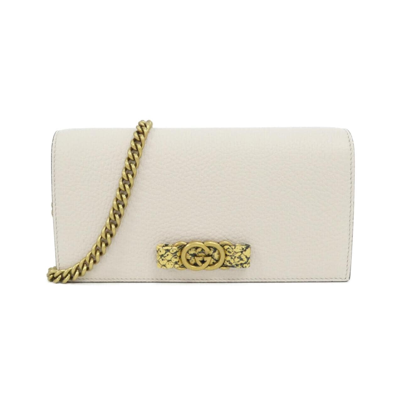 【未使用品】グッチ INTERLOCKING G 746056 AACAO チェーンウォレット