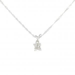 K18WG ダイヤモンド ネックレス 0.08CT
