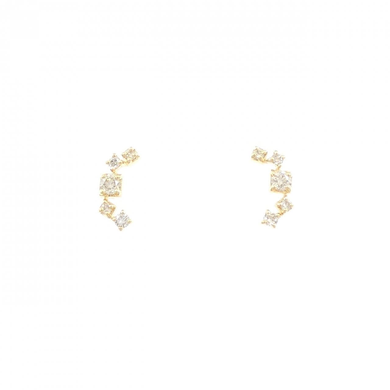 4゜C ダイヤモンド ピアス