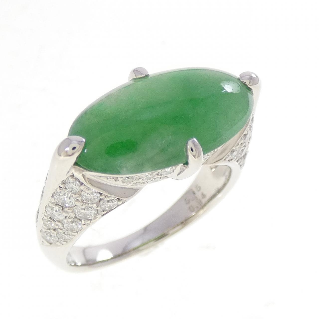 PT900 ヒスイ リング 5.15CT