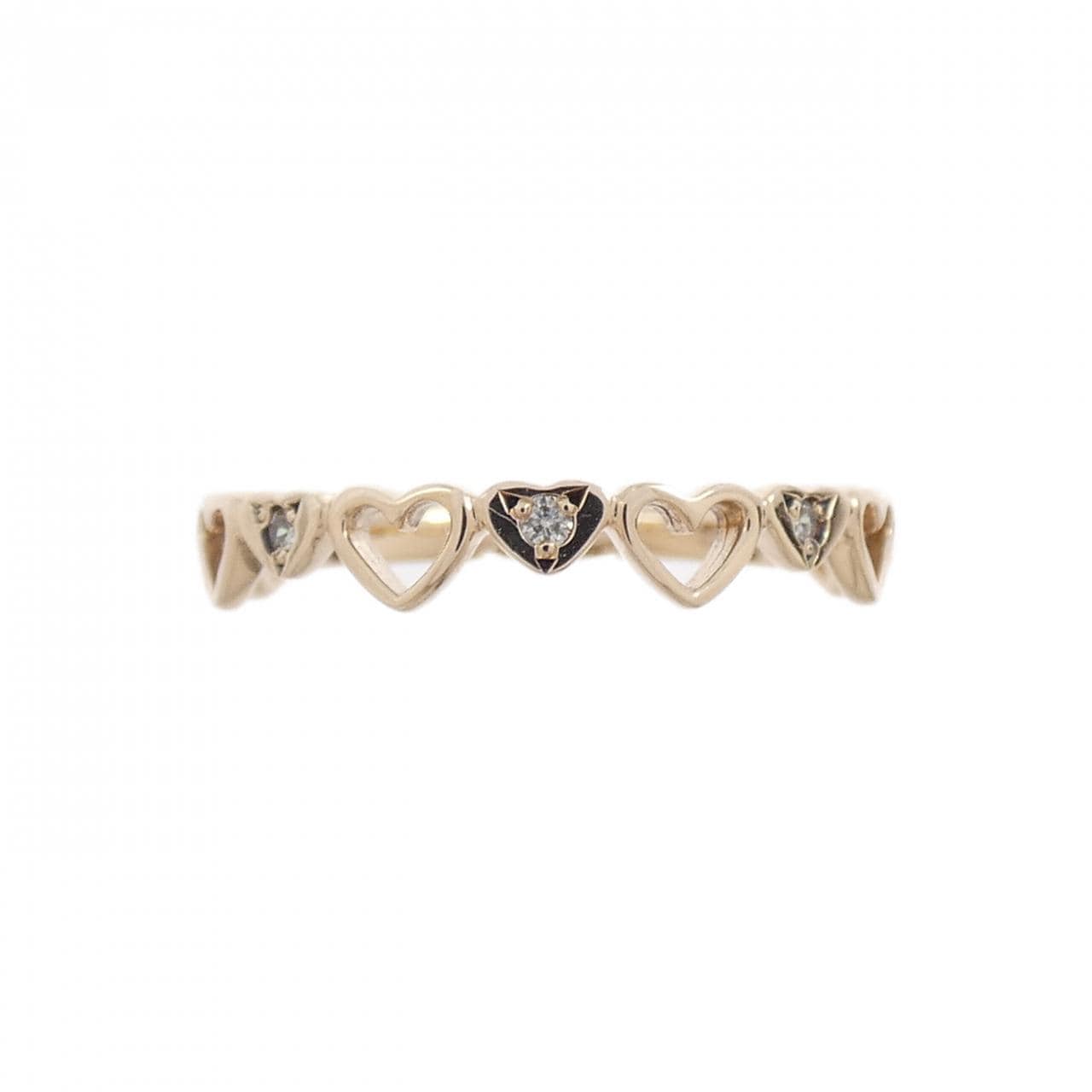 サマンサティアラ ハート ダイヤモンド リング 0.02CT