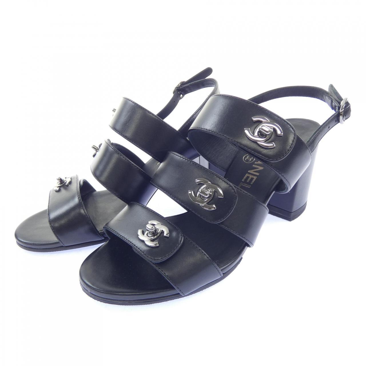 シャネル CHANEL ターンロック G32651X52176 サンダル