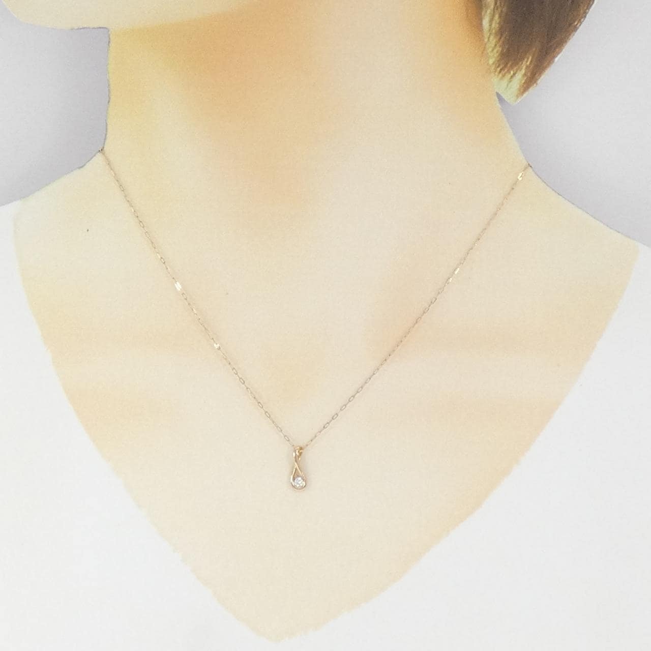K18PG ダイヤモンド ネックレス 0.05CT