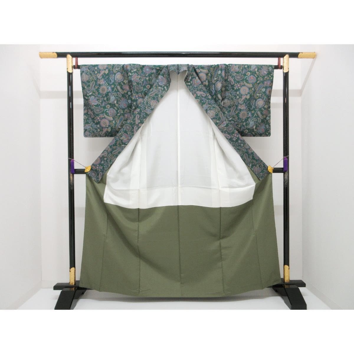 【未使用品】紬　【縞大島紬】