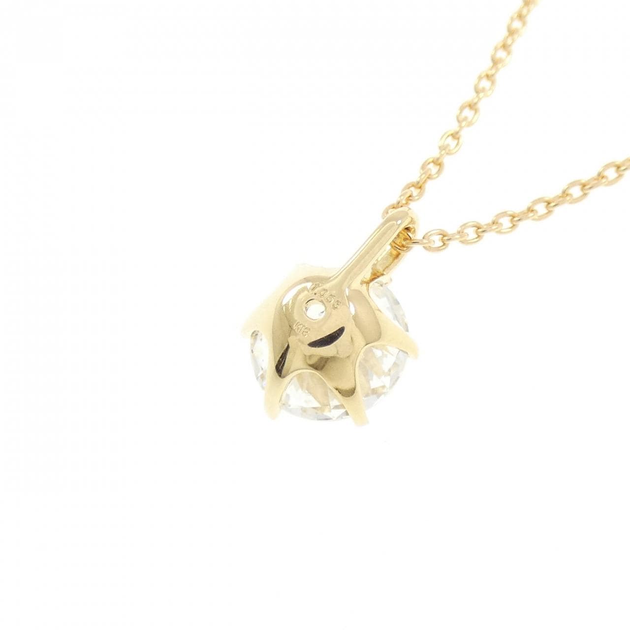 【リメイク】K18YG ダイヤモンド ネックレス 1.063CT H SI2 VG