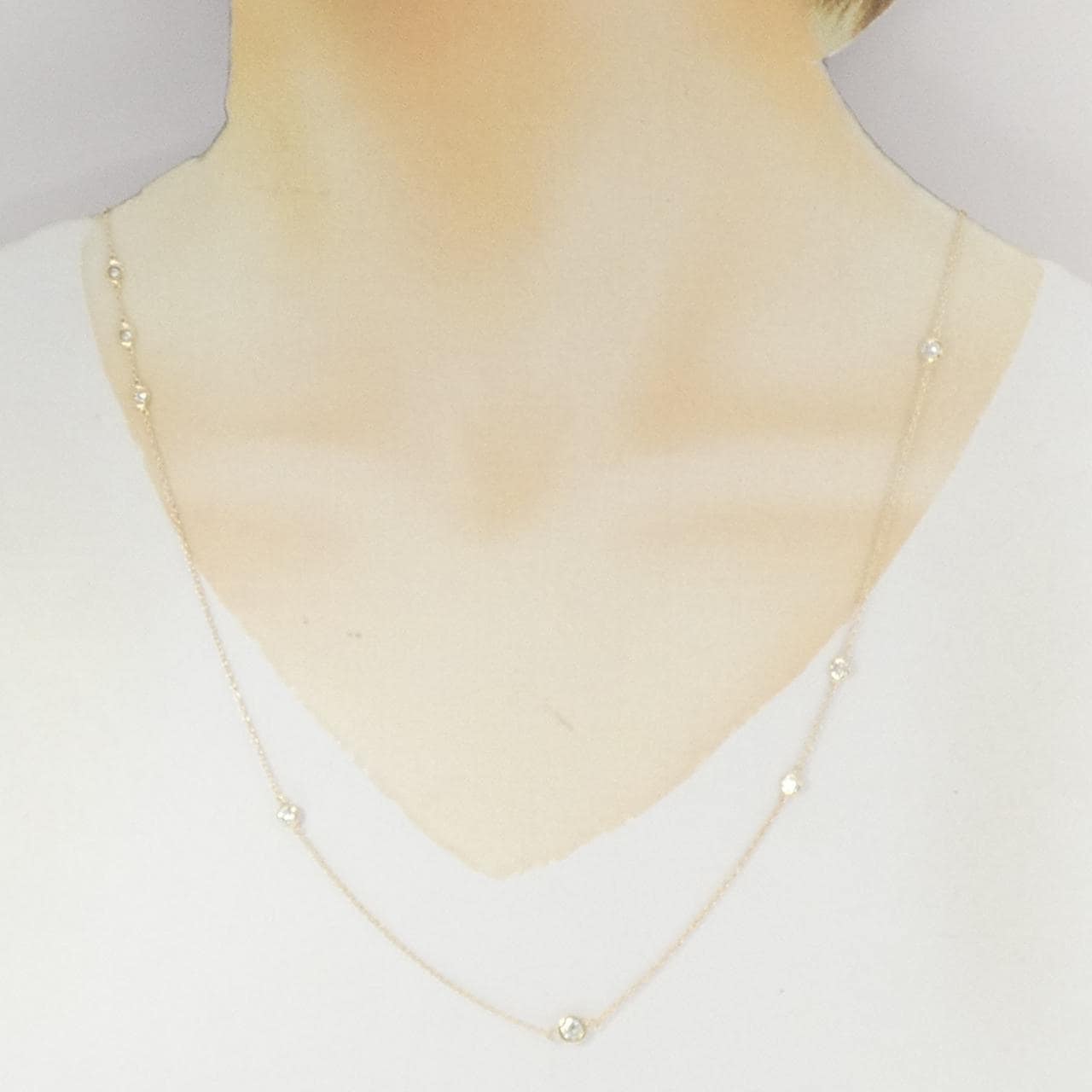 【リメイク】K10YG ダイヤモンド ネックレス 1.00CT