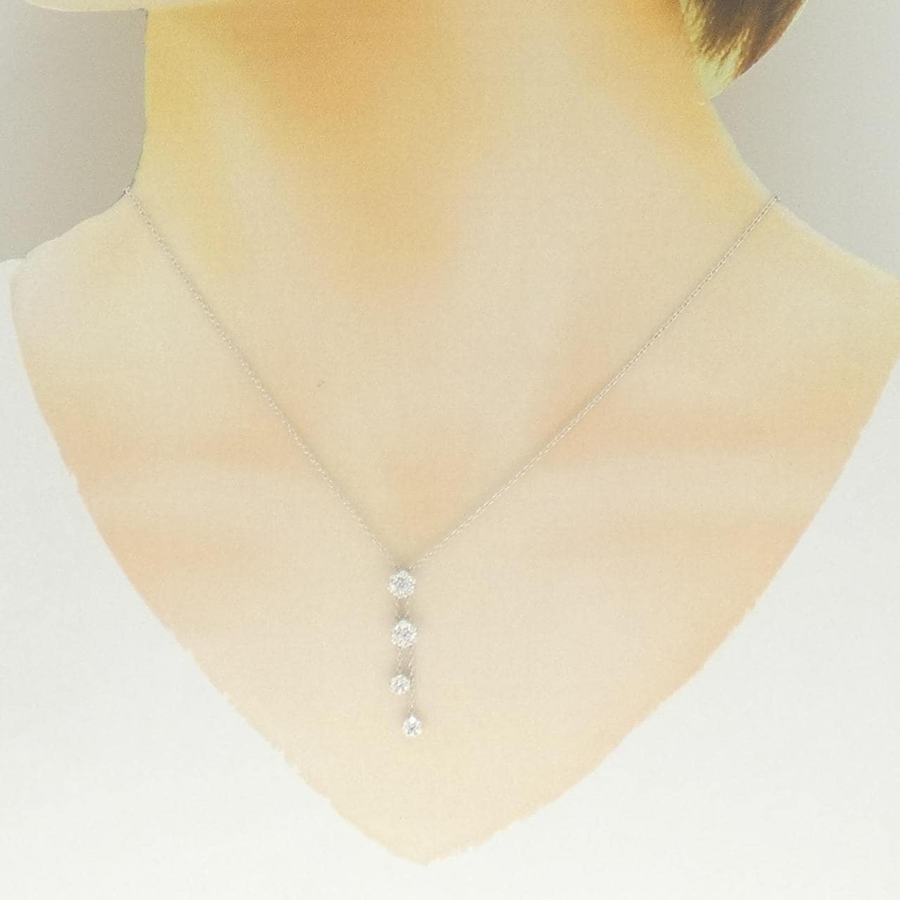 ポンテヴェキオ フラワー ネックレス 0.40CT