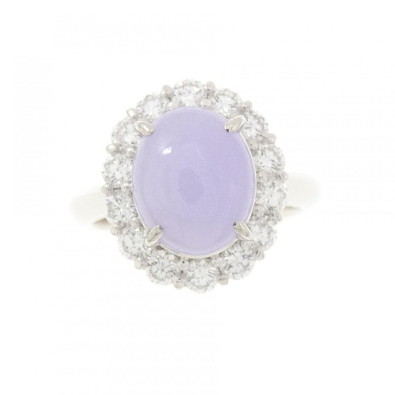 PT900 ラベンダーヒスイ リング 2.22CT