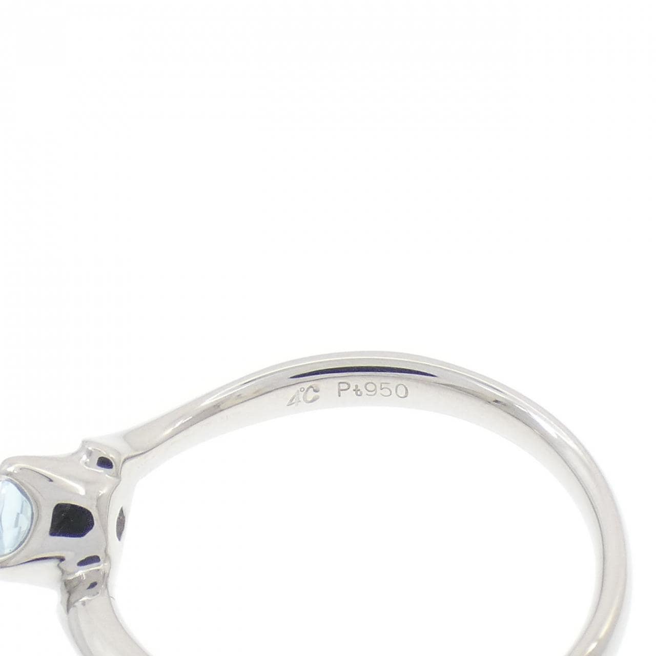 4゜C アクアマリン リング