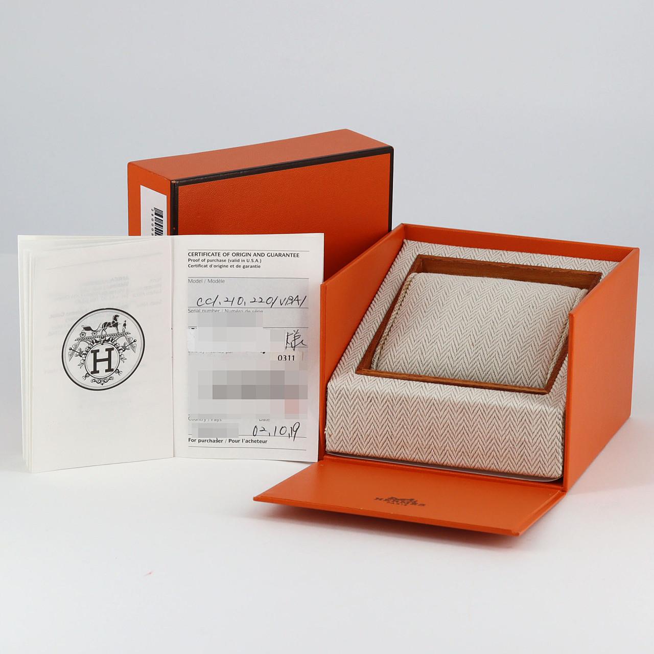 エルメス ケープコッドドゥブルトゥール CC1.210 SS クォーツ