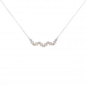 K18PG ハート ダイヤモンド ネックレス 0.30CT