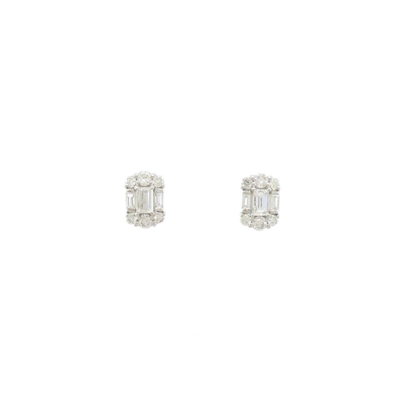 [BRAND NEW] PT900 Diamond earrings 0.40CT