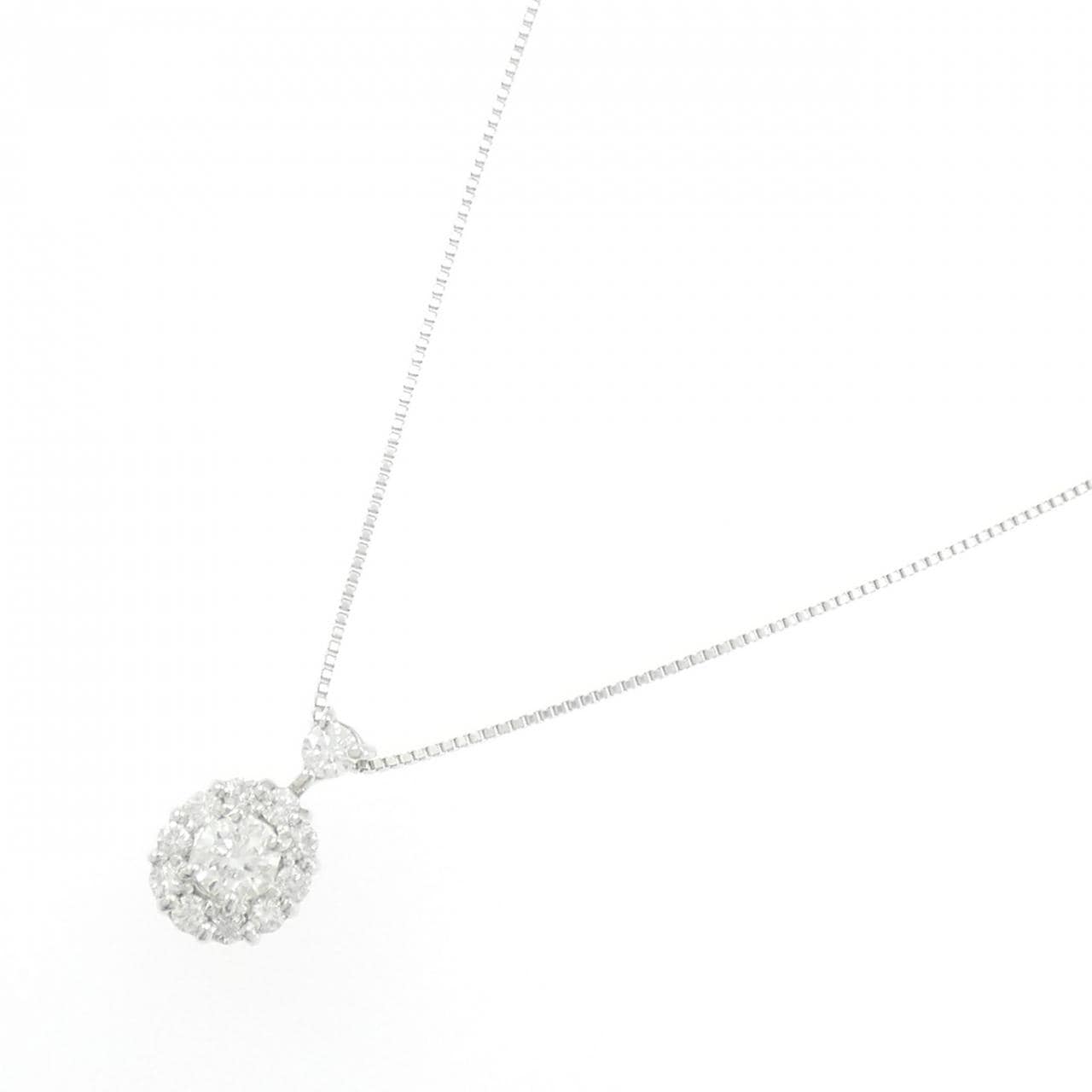 K18WG ダイヤモンド ネックレス 0.30CT