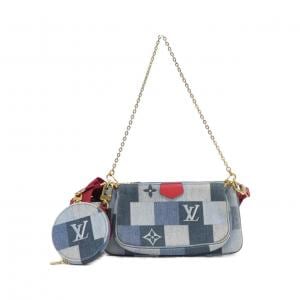 ルイヴィトン デニム モノグラム ミュルティ ポシェット アクセソワール M44990 ショルダーバッグ