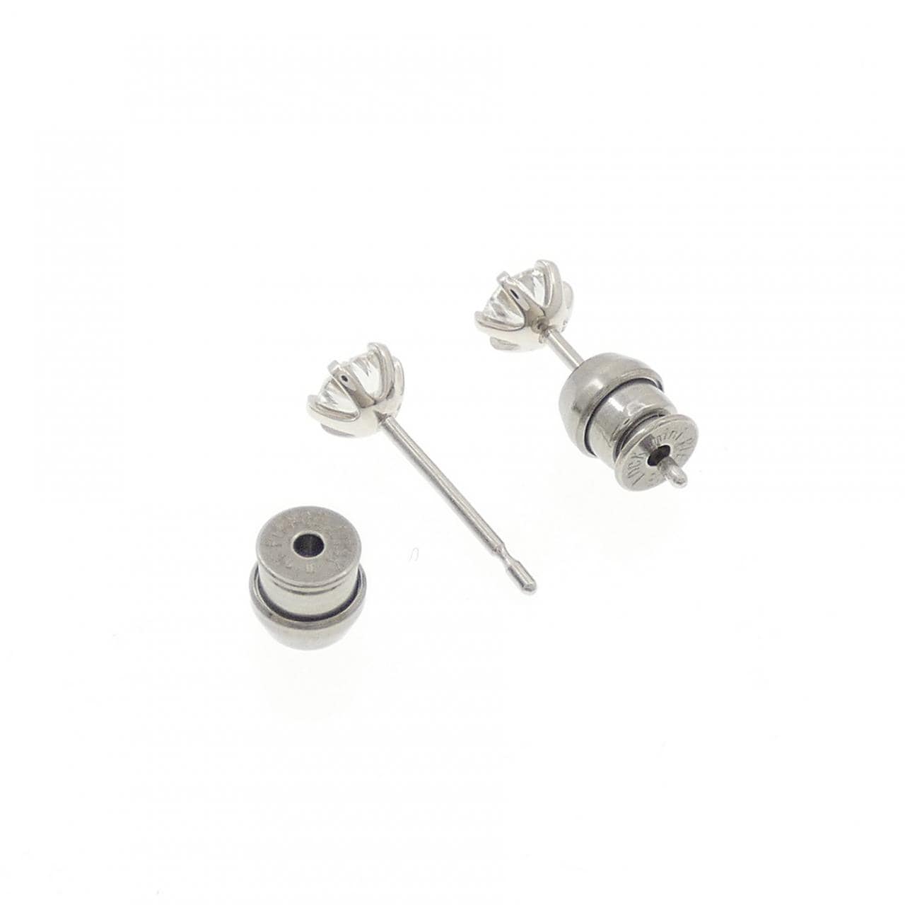 【リメイク】PT900/ST ダイヤモンド ピアス 0.252CT 0.258CT G-F VS1-2 VG-G