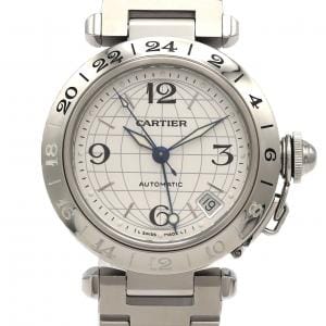 カルティエ パシャC GMT W31078M7 SS 自動巻