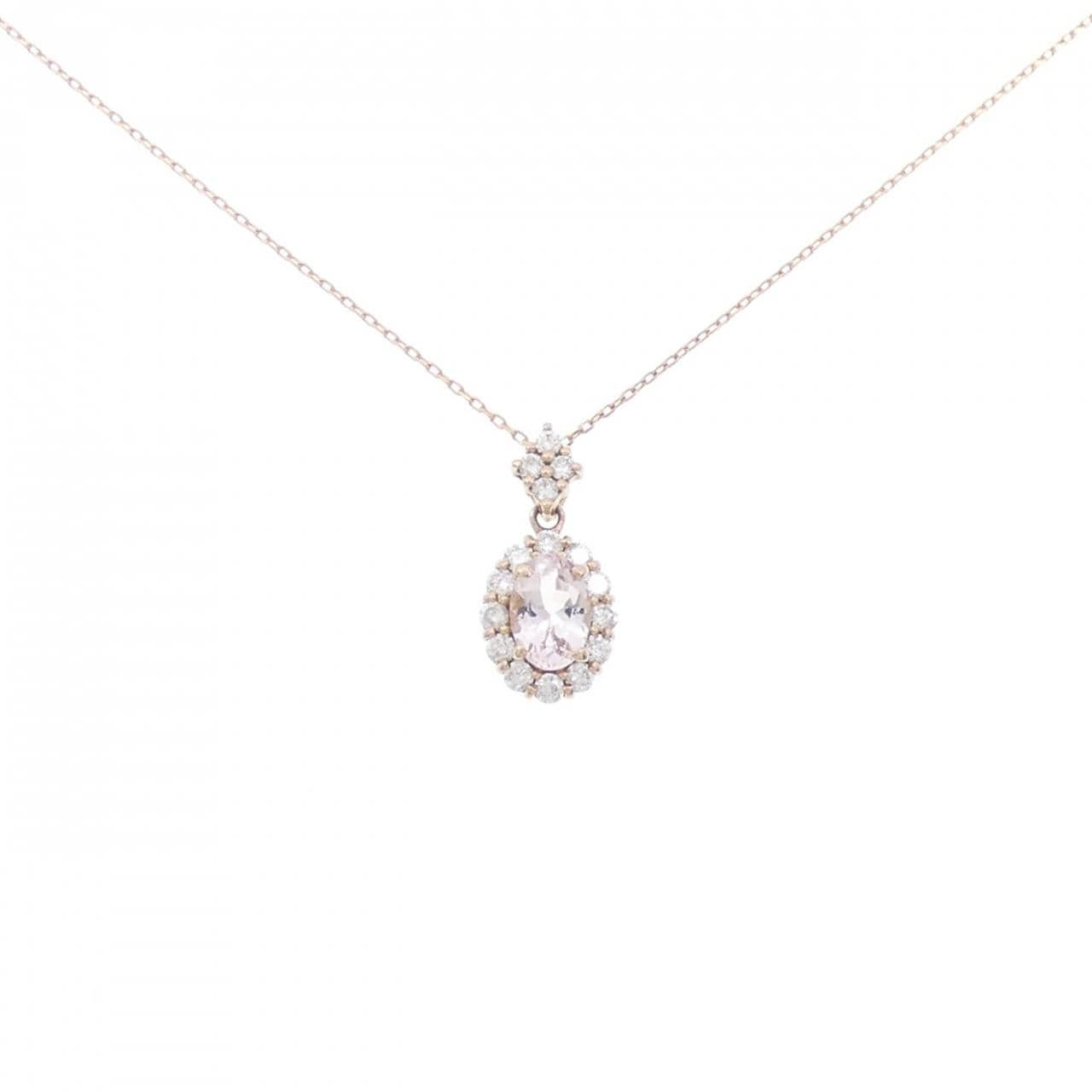 K18PG Beryl Necklace 0.43CT