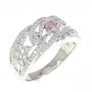 K18WG ダイヤモンド リング 0.182CT FP I1 マーキスカット