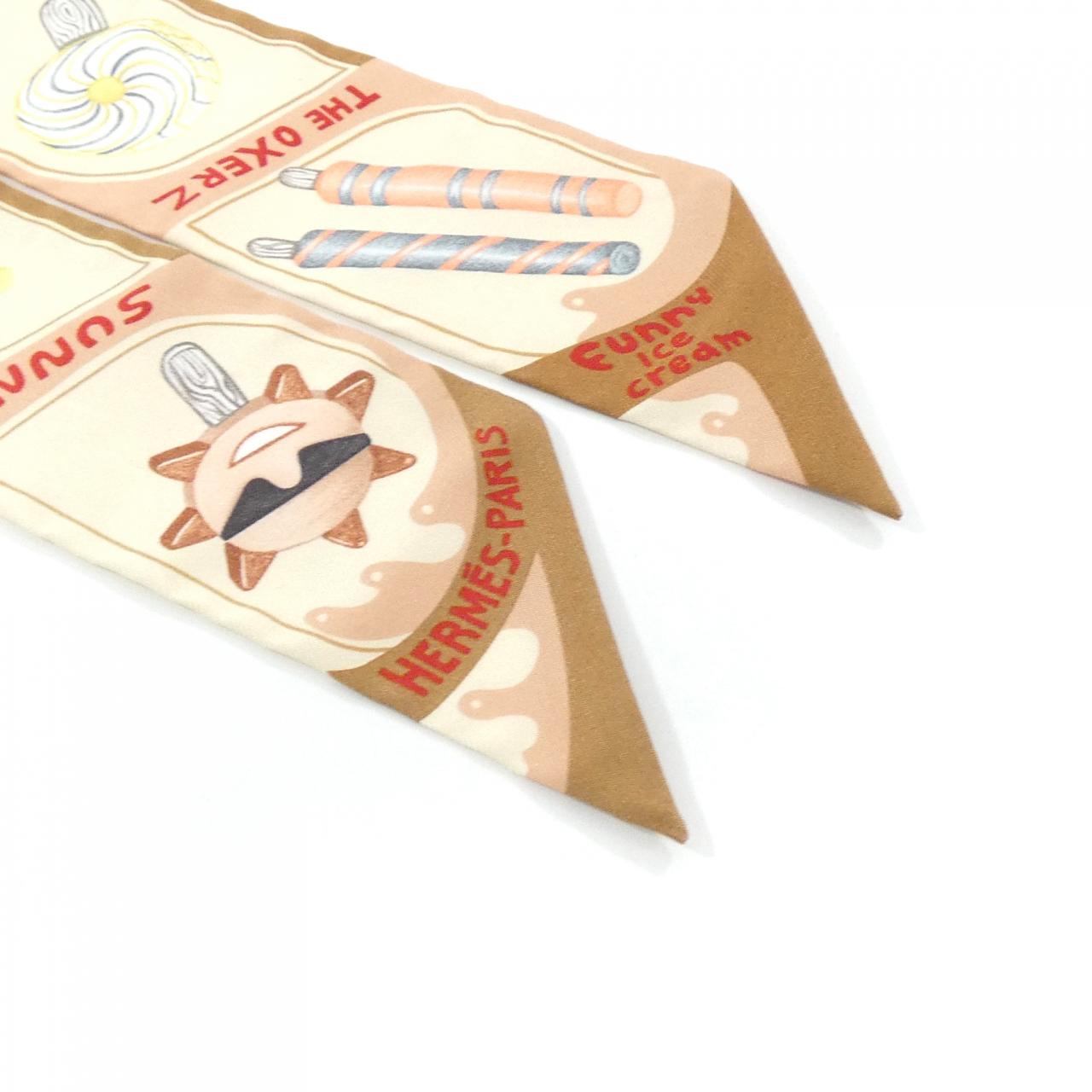 エルメス FUNNY ICE CREAM ツイリー 064109S スカーフ
