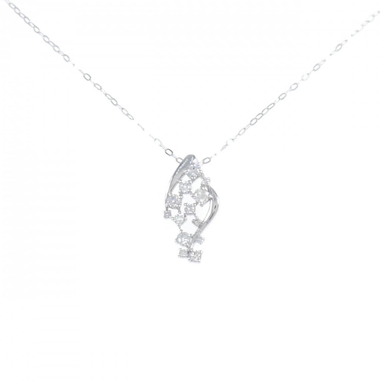 【新品】PT900/PT850 ダイヤモンド ネックレス 0.30CT