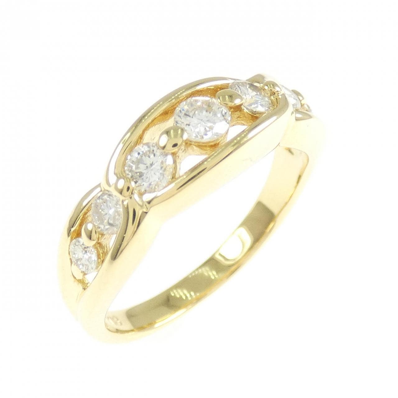 K18YG ダイヤモンド リング 0.52CT