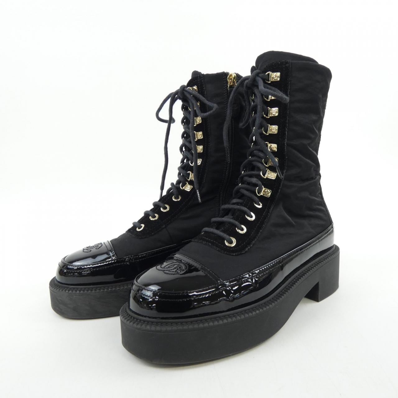 シャネル CHANEL レースアップ G38086Y55462 ブーツ