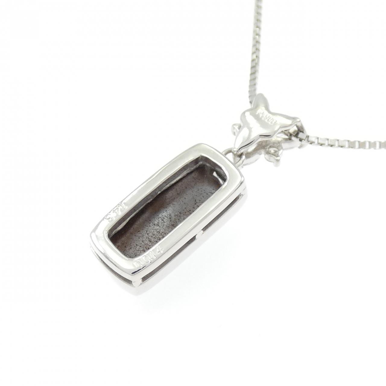 PT900/PT850 ボルダーオパール ネックレス 14.3CT