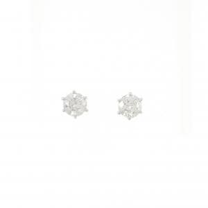 PT900 ソリティア ダイヤモンド ピアス 2.11CT