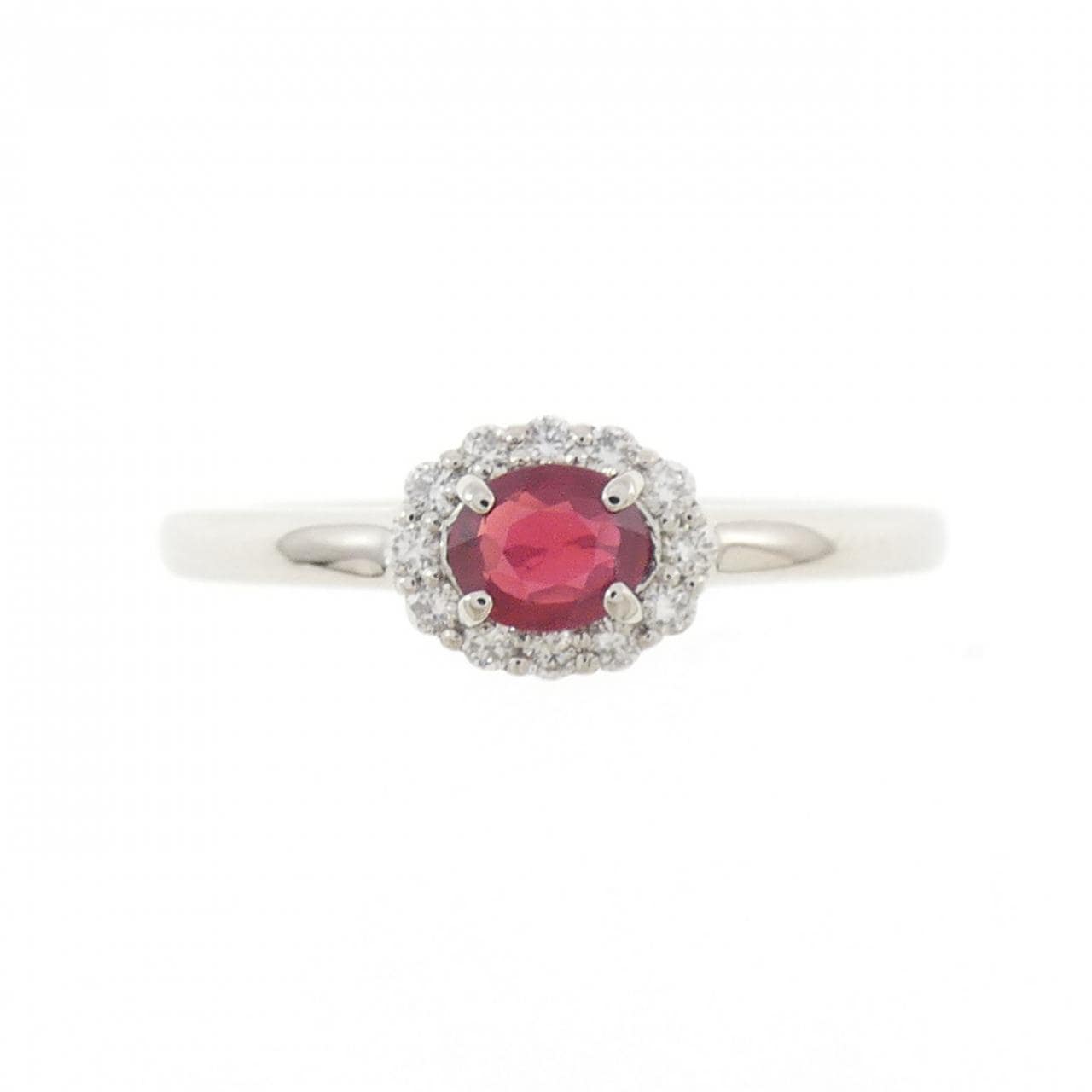 PT950 ルビー リング 0.25CT