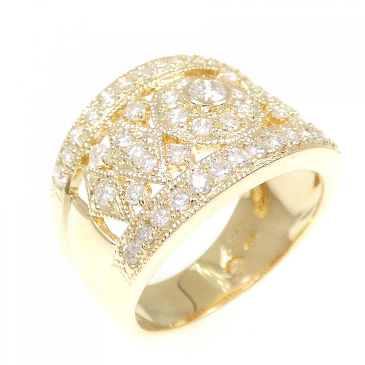 K18YG ダイヤモンド リング 0.87CT