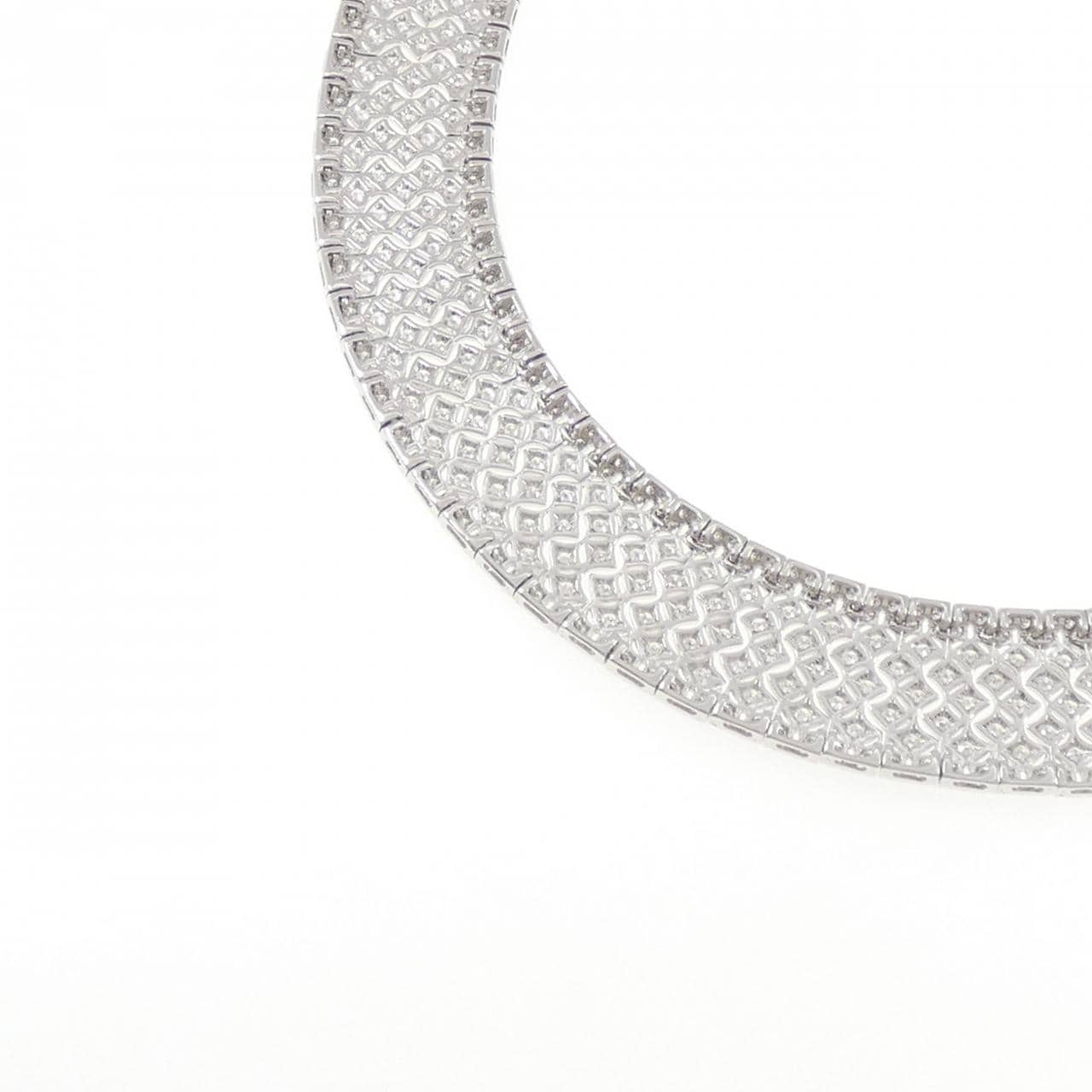 K18WG ダイヤモンド ネックレス 13.60CT