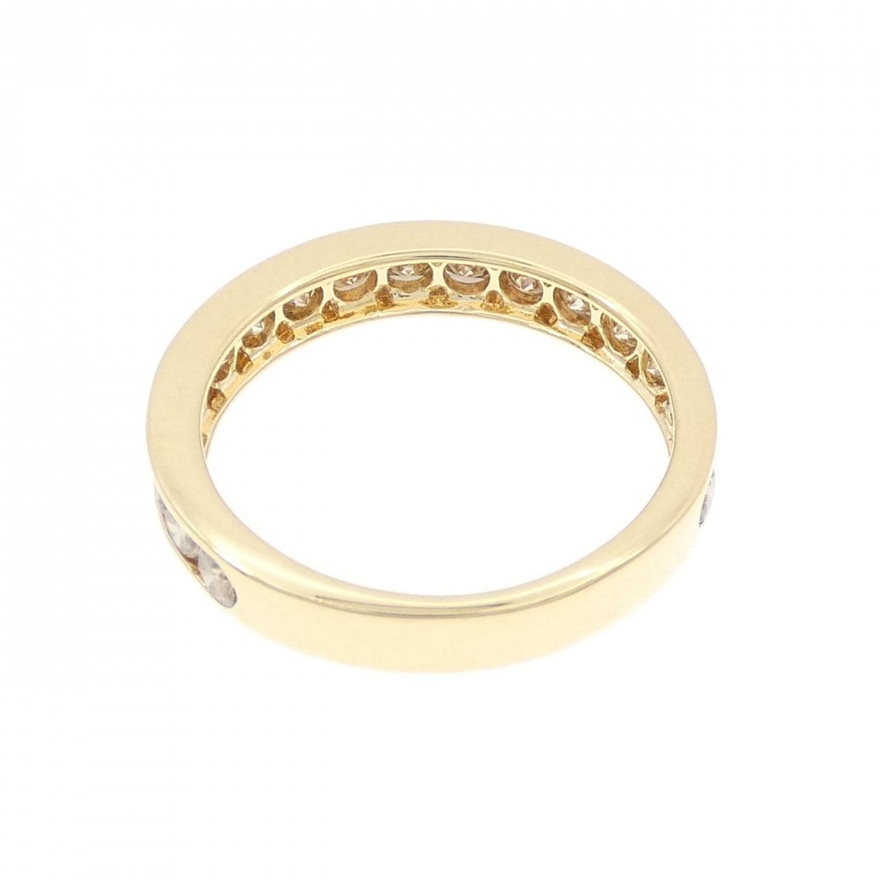 K18YG ハーフエタニティ ダイヤモンド リング 1.00CT