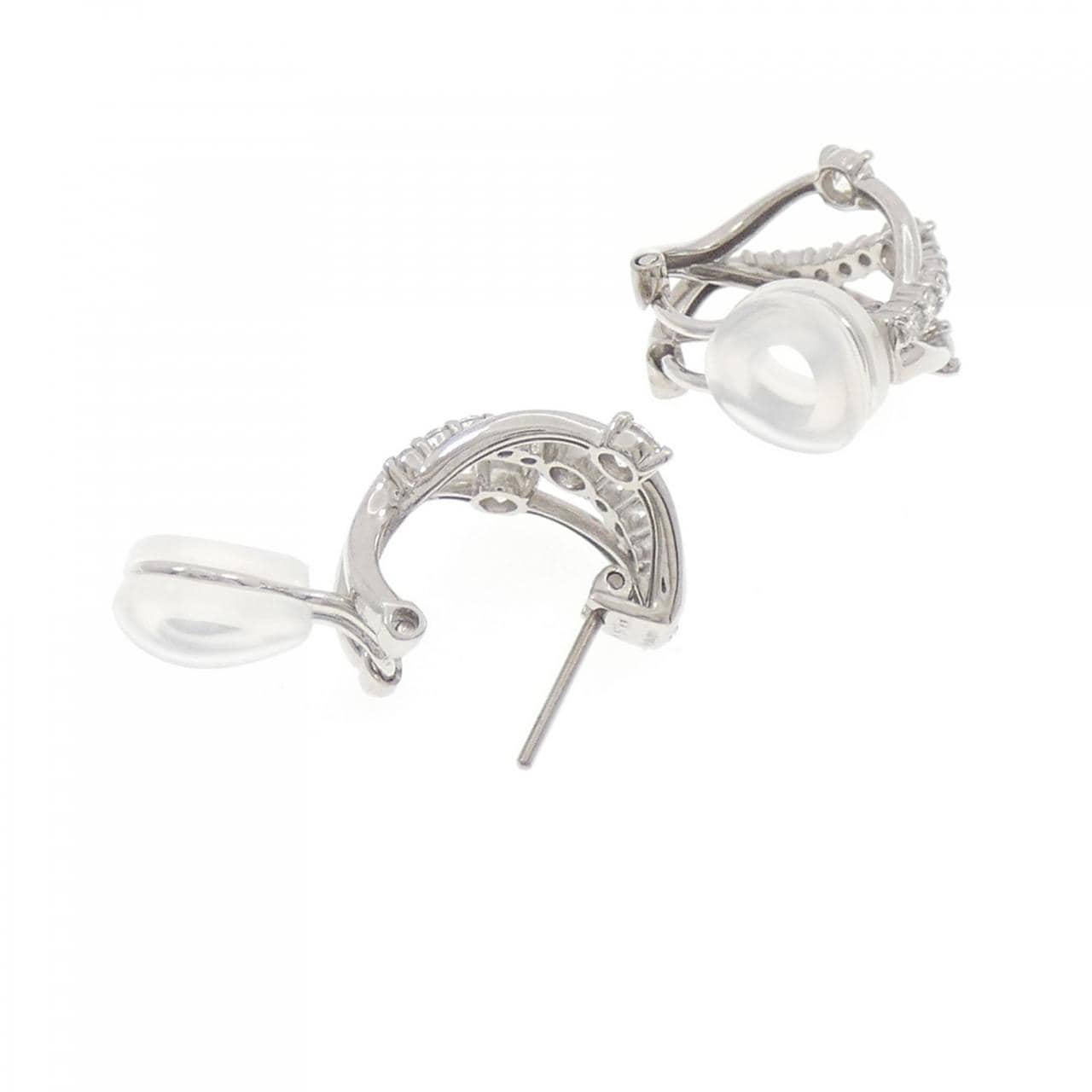 K18WG ダイヤモンド ピアス/イヤリング 1.00CT