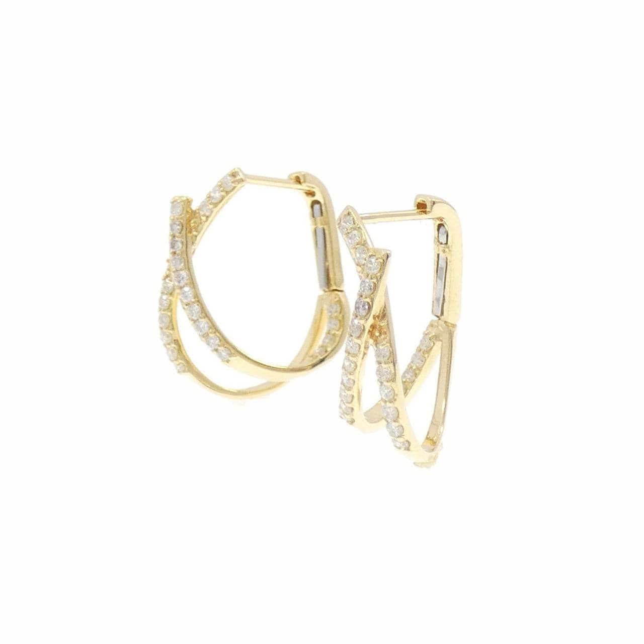 K18YG ダイヤモンド ピアス 0.30CT