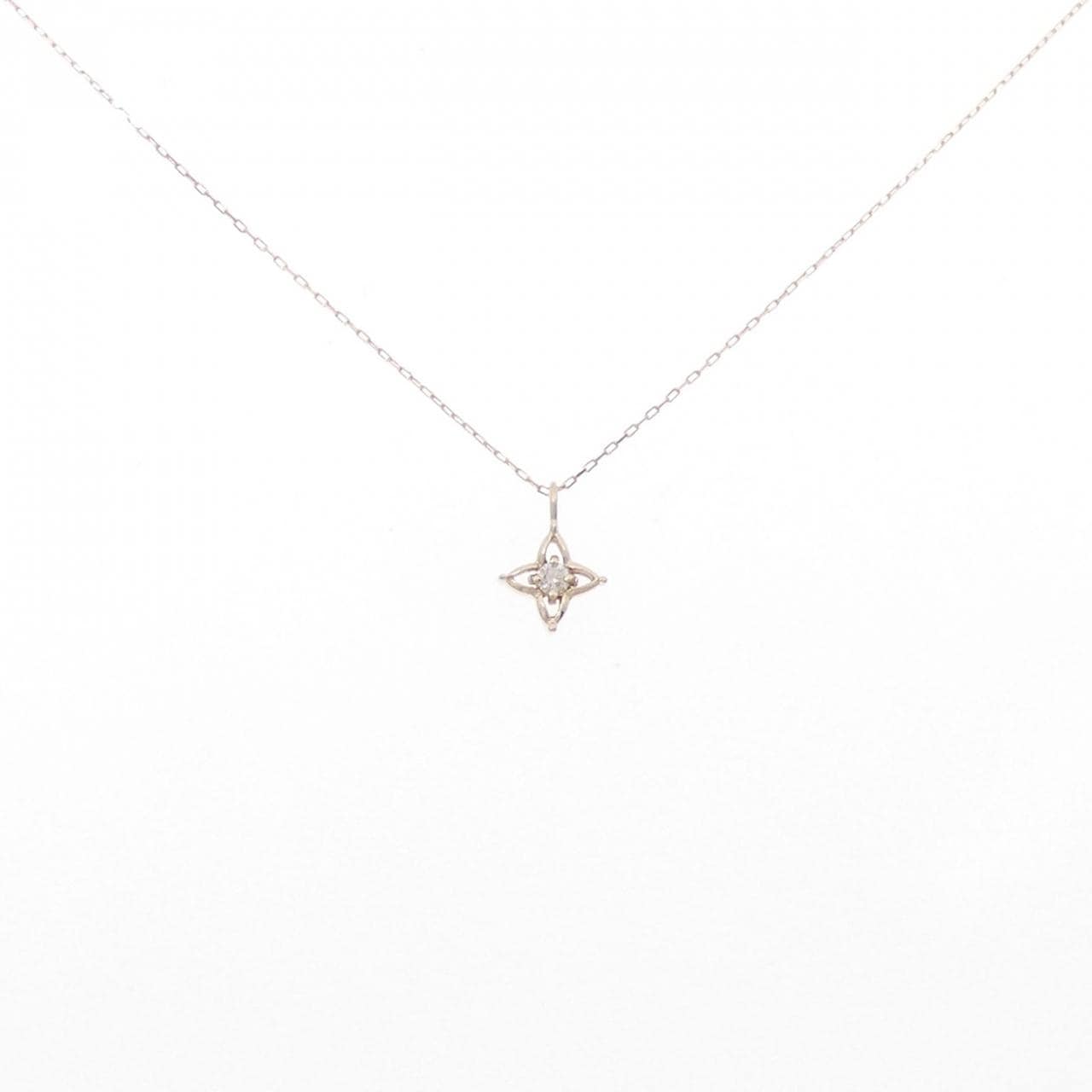 【新品】K10YG ダイヤモンド ネックレス 0.03CT