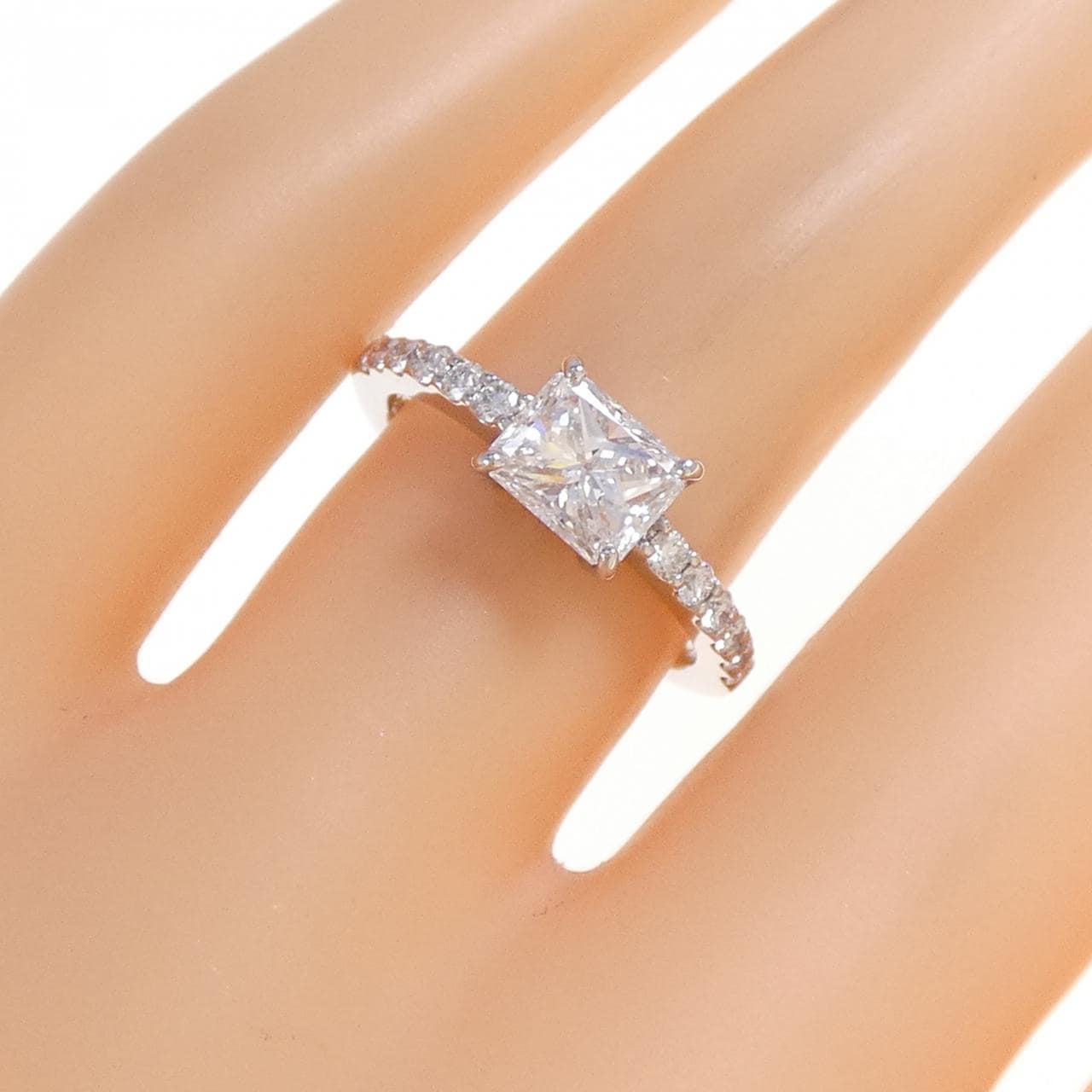 【リメイク】PT900 ダイヤモンド リング 1.023CT F VS1 ファンシーカット