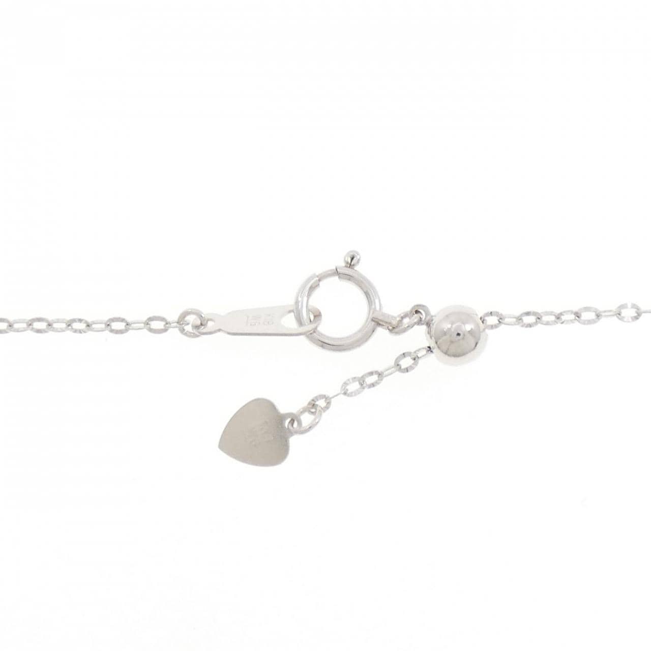 K18WG ペリドット ネックレス 2.19CT