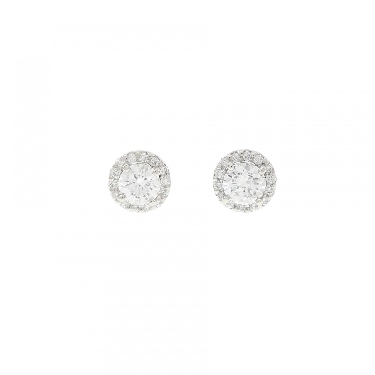 【リメイク】PT900/ST ダイヤモンド ピアス 0.325CT 0.331CT E VS1-2 EXT-VG