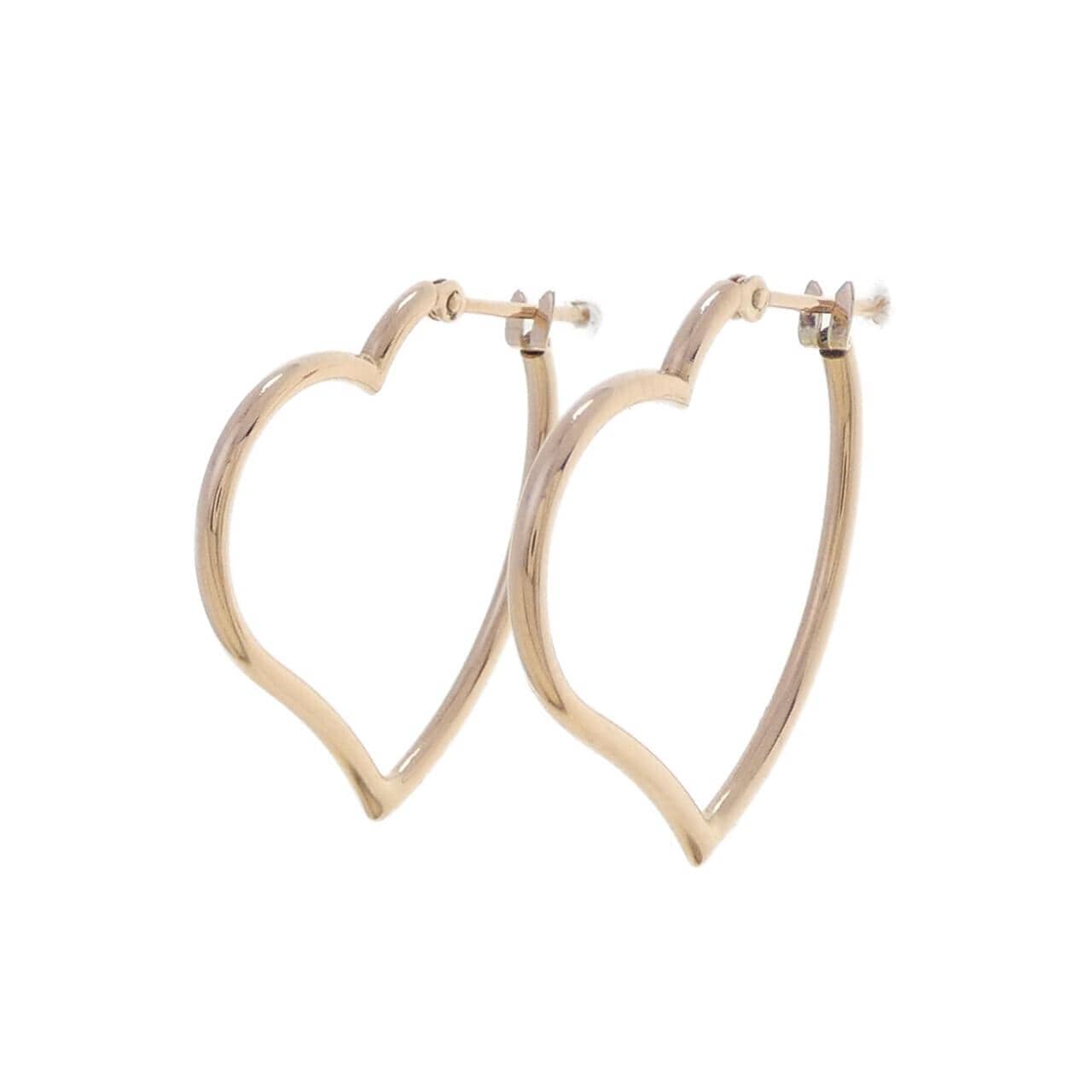 K10PG ハート ピアス