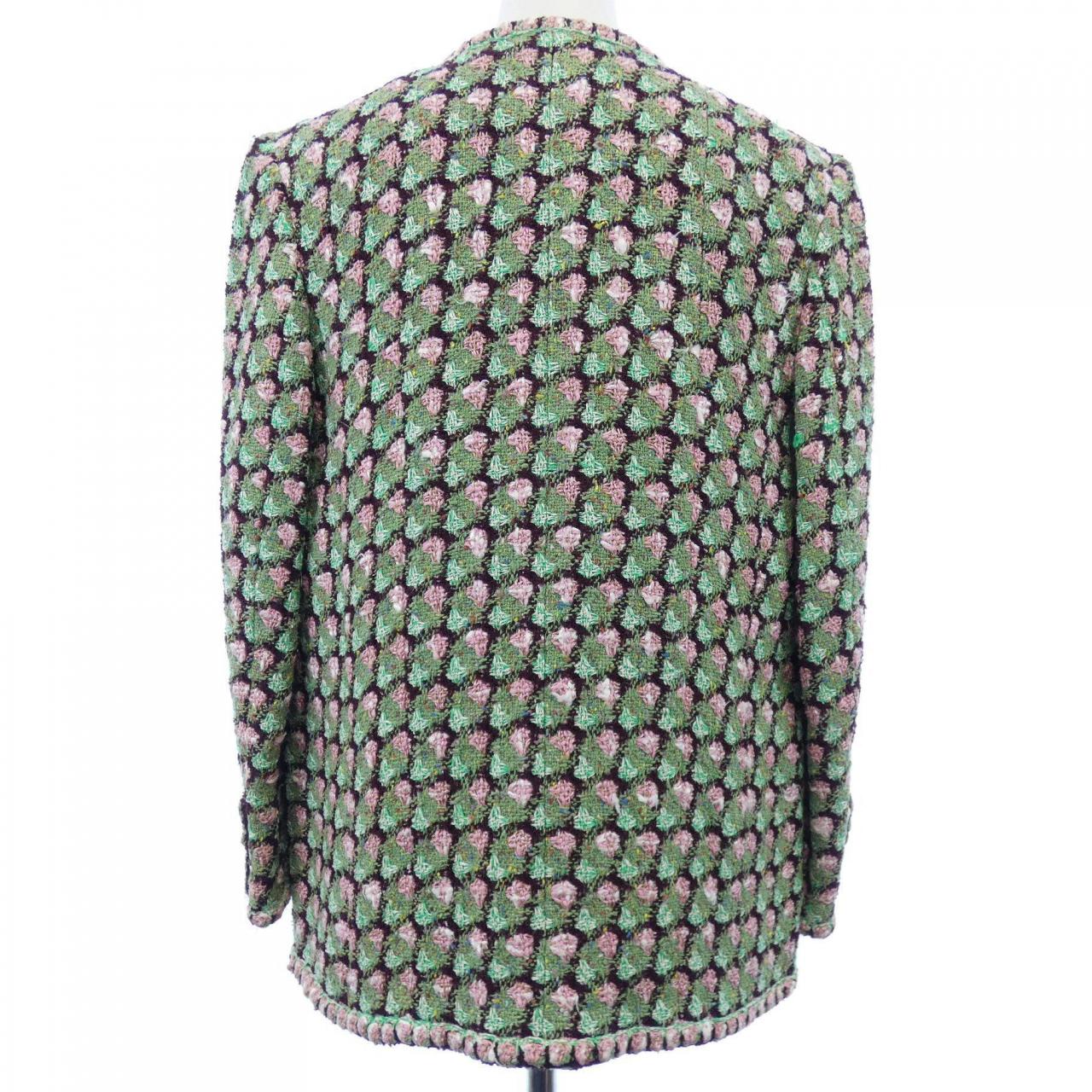 【ヴィンテージ】シャネル CHANEL P19117V11039 02P ノーカラージャケット