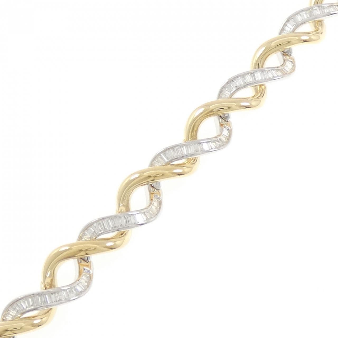 750YG/750WG ダイヤモンド ブレスレット 3.03CT