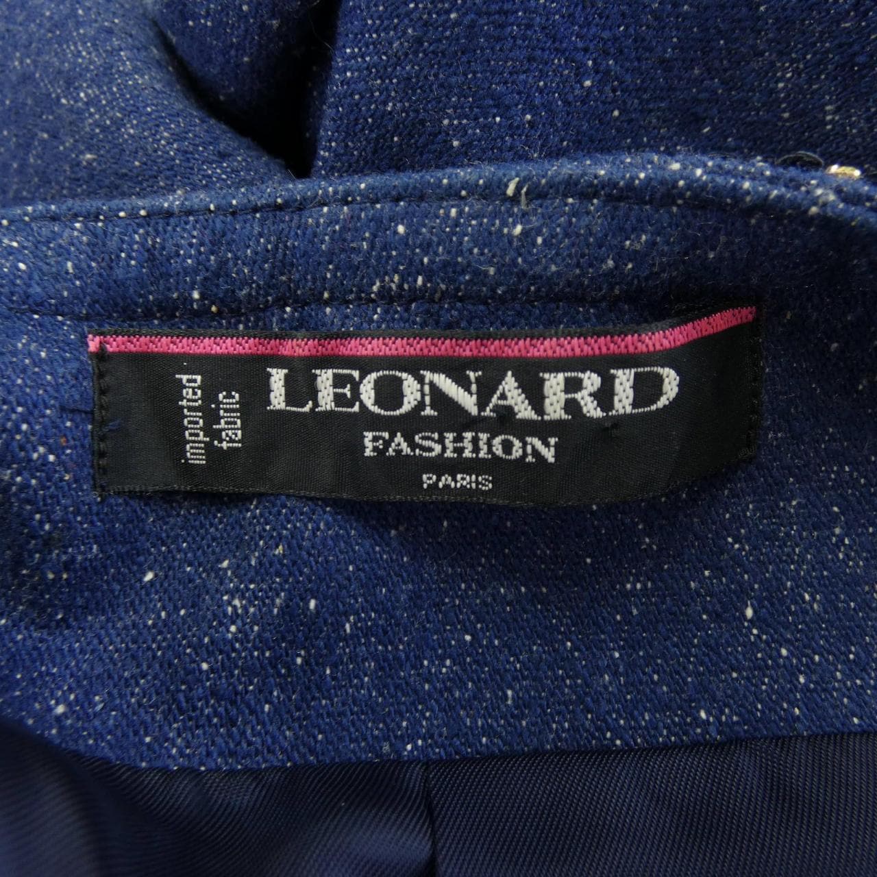 【ヴィンテージ】レオナールファッション LEONARD FASHION ノーカラージャケット