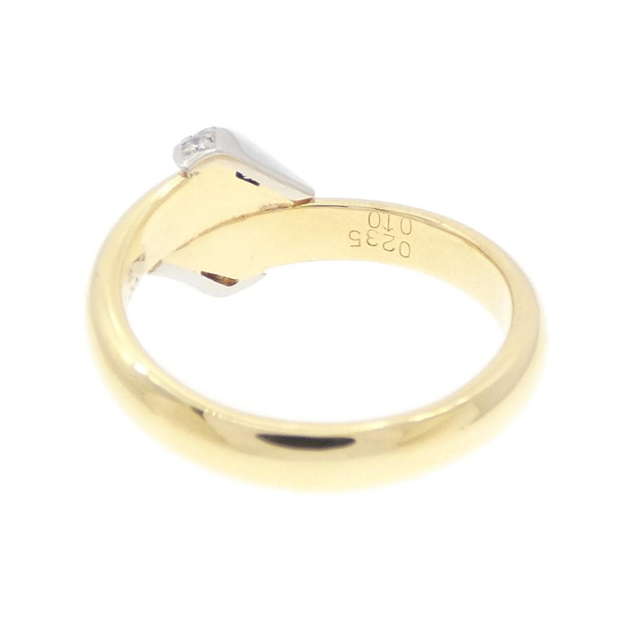 K18YG/PT900 ダイヤモンド リング 0.235CT